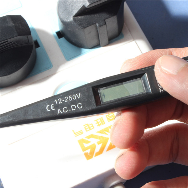 12v-250v ac lcd display for dc digital voltage testing tester pen electric sensor detector black 12v-250v ac lcd display for dc digital voltage testing tester pen electric sensor detector black