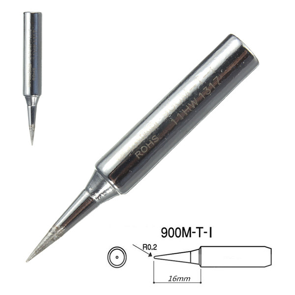 1pcs certificated rohs heat-resistant copper lead- replacement soldering tools solder iron tips 900m-t-i for 936 937