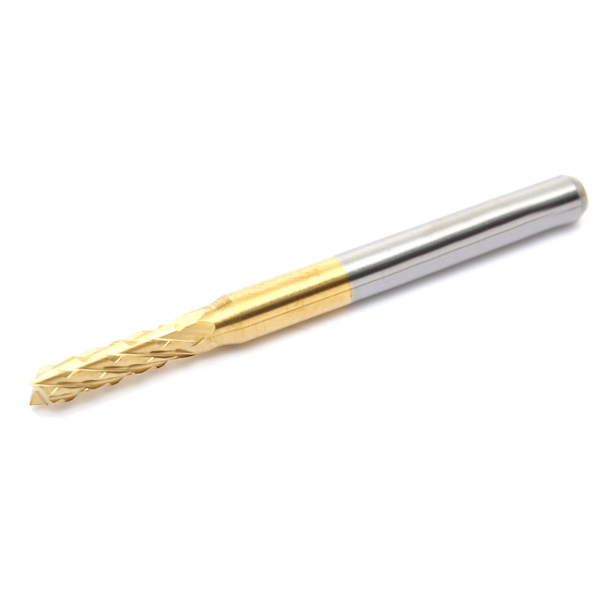 2.5mm top qualtiy tungsten steel titanium coat carbide end mill engraving bits cnc pcb rotary burrs milling cutter drill bit