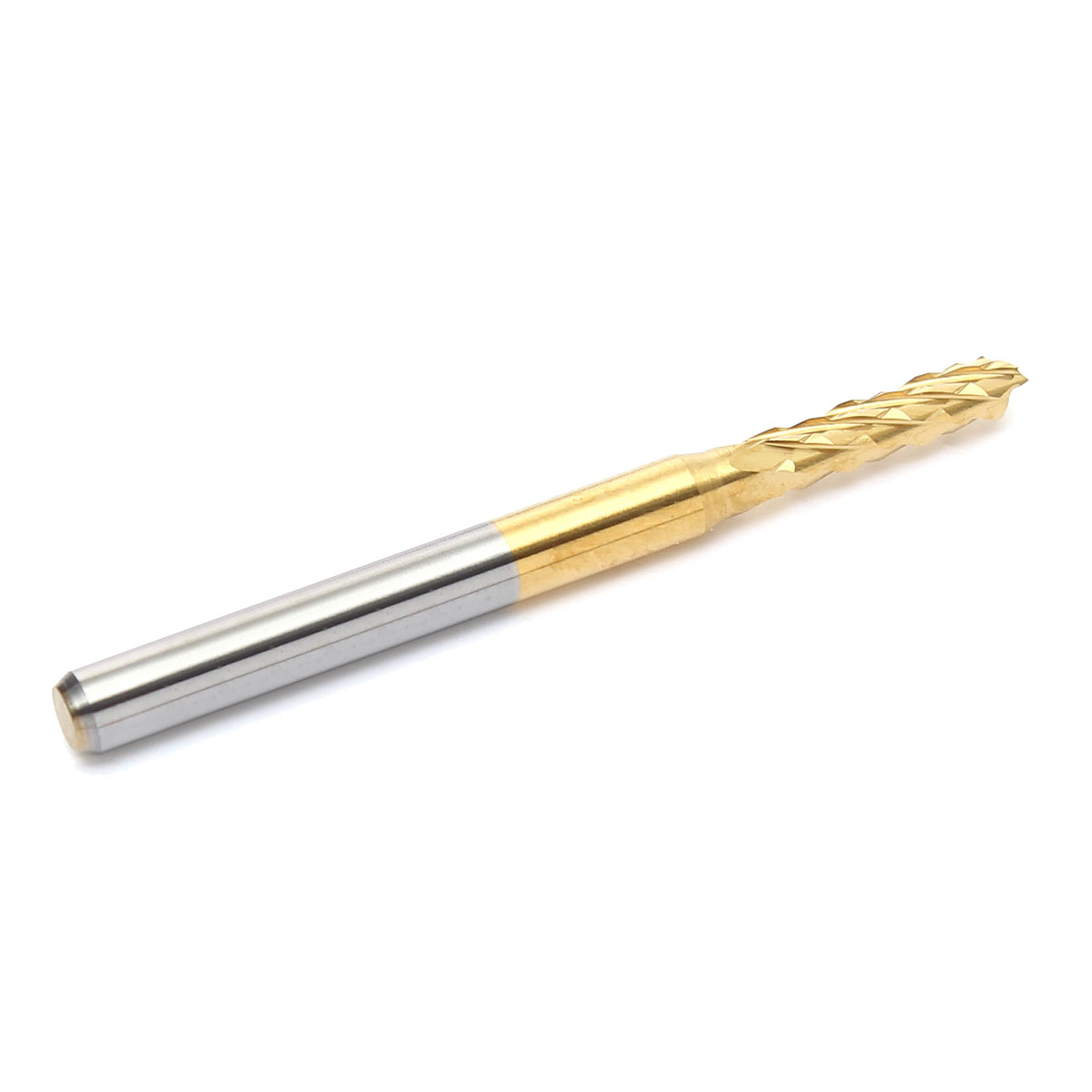 2.5mm top qualtiy tungsten steel titanium coat carbide end mill engraving bits cnc pcb rotary burrs milling cutter drill bit