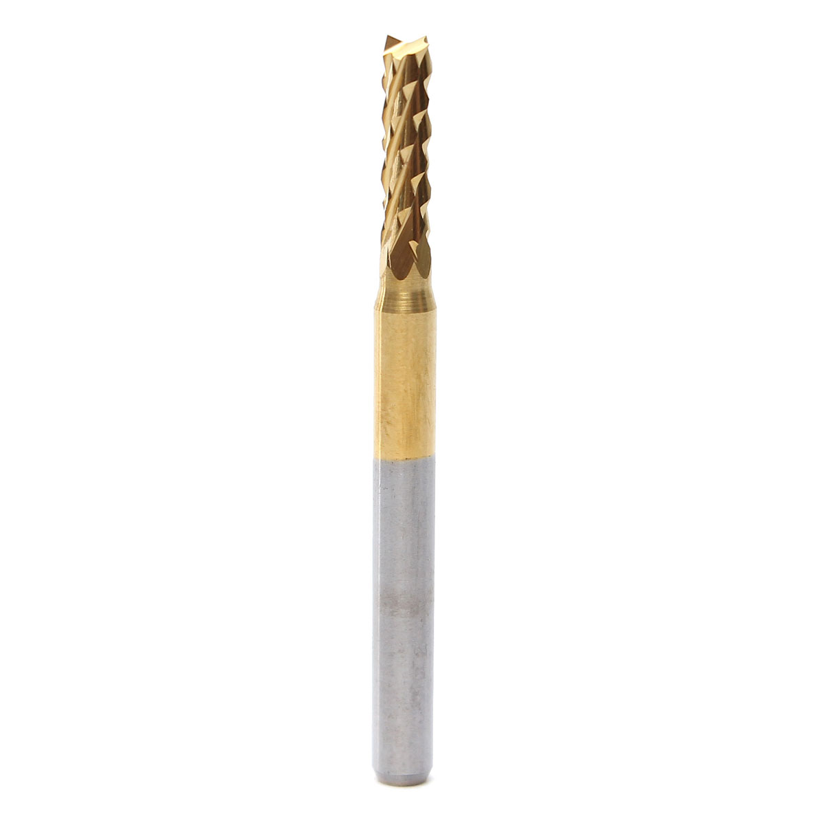 2.5mm top qualtiy tungsten steel titanium coat carbide end mill engraving bits cnc pcb rotary burrs milling cutter drill bit