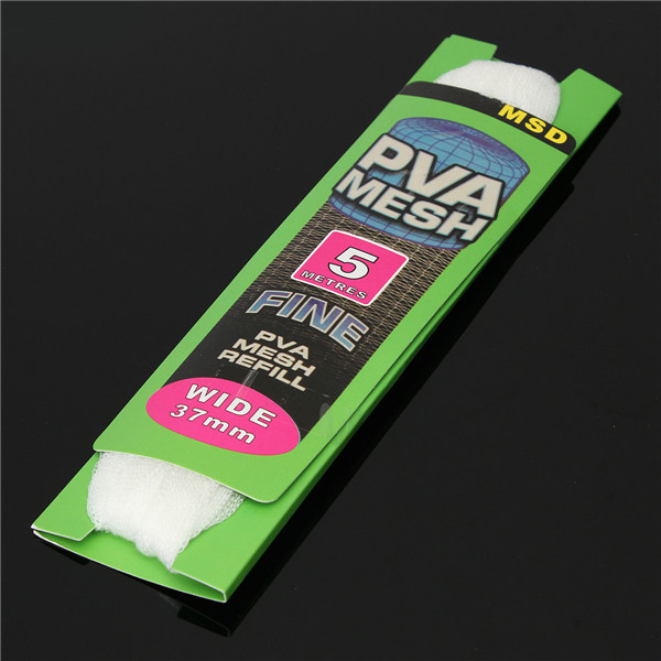 25mm/37mm white environmental protect pva fishing mesh universal refill micromesh for carp fishing tubes