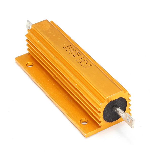 2pcs/lot ohm 1r/2r/4r/8r/10r 100w watt power metal aluminum shell case wirewound resistor