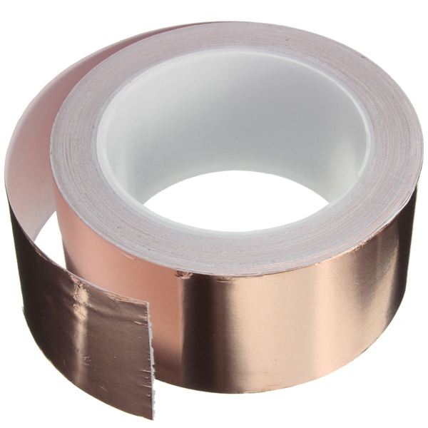 50 x 20 mm adhesive single face electric conduction copper foil tape shielding guitar slug and snail barrier