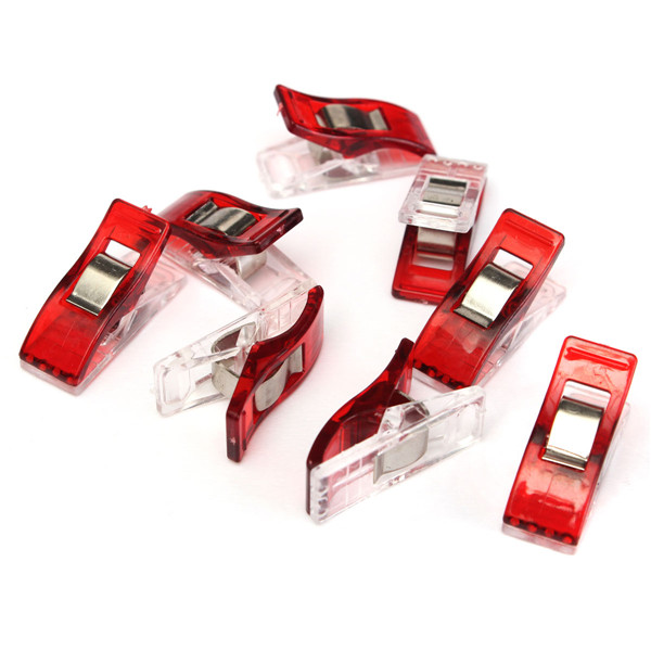 50pcs plastic wonder clips holder for diy patchwork fabric quilting craft sewing knitting red 50pcs plastic wonder clips holder for diy patchwork fabric quilting craft sewing knitting red