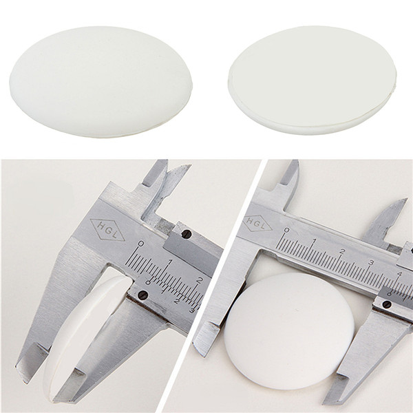 anti slip silicone round wall protector self adhesive door handle bumper guard stopper rubber white