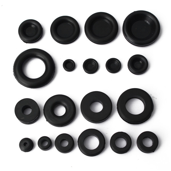 black 125pcs sealing grommet rubber o ring assortment set hydraulic plumbing gasket paintball seal kit