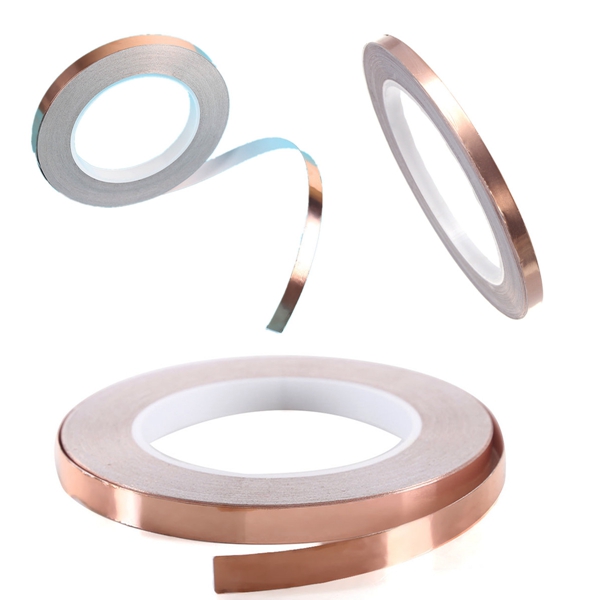 brand new 6mm x 20m adhesive single face electric conduction copper foil tape emi shielding guitar slug and snail barrier