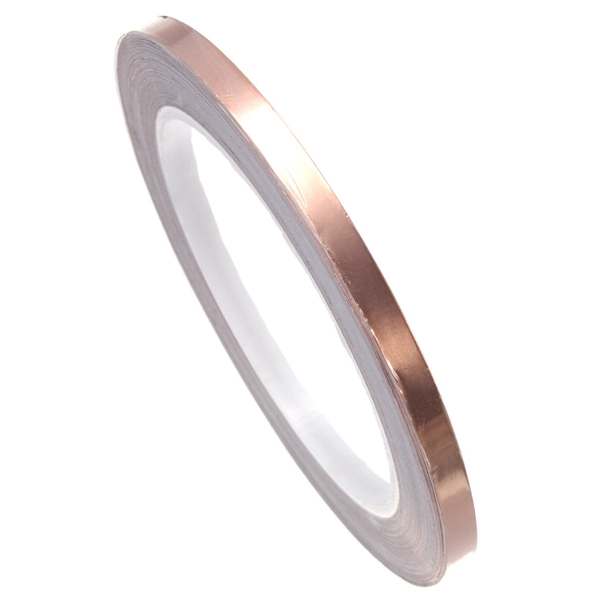 brand new 6mm x 20m adhesive single face electric conduction copper foil tape emi shielding guitar slug and snail barrier