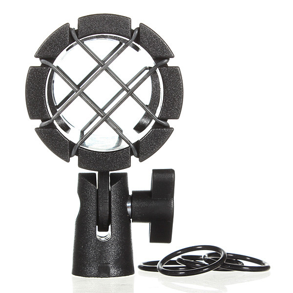 brand new universal sgun microphone mic suspension shock mount pencil clamp condenser holder clip studio sound recording