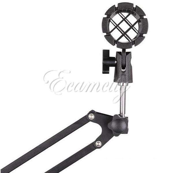 brand new universal sgun microphone mic suspension shock mount pencil clamp condenser holder clip studio sound recording