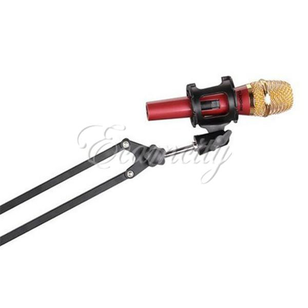 brand new universal sgun microphone mic suspension shock mount pencil clamp condenser holder clip studio sound recording