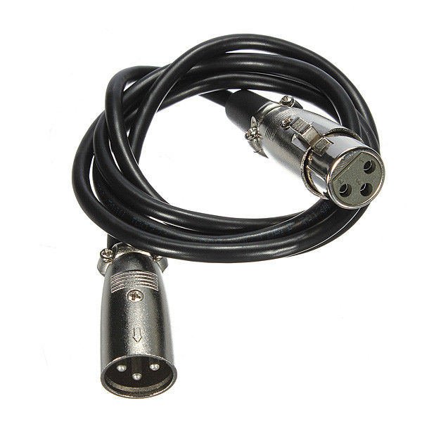 ce certificated audio xlr 3pin mic microphone audio male to female 1m 3.2ft shielded cable cord for phantom power c