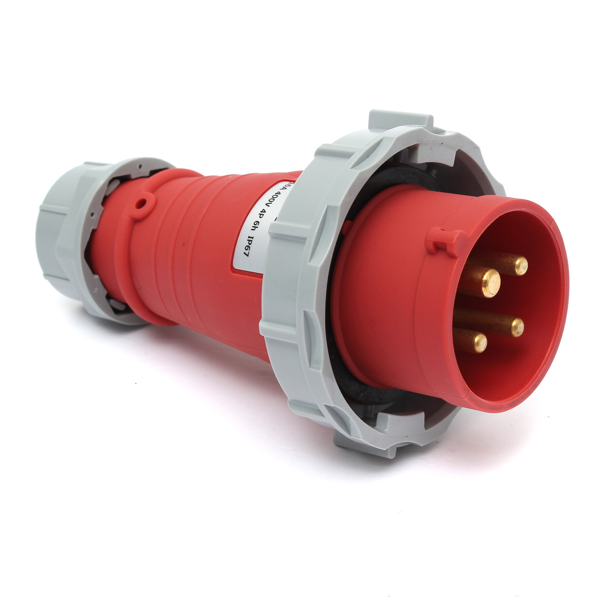 cf282 16amp waterproof 4 pin plug ip44 400 volts nylon industrial socket connector 4 phase new cf282 16amp waterproof 4 pin plug ip44 400 volts nylon industrial socket connector 4 phase new
