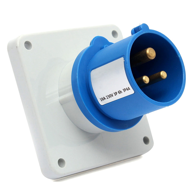 cf812 16amp waterproof 5 pin plug ip44 400 volts nylon industrial socket connector 5 phase new