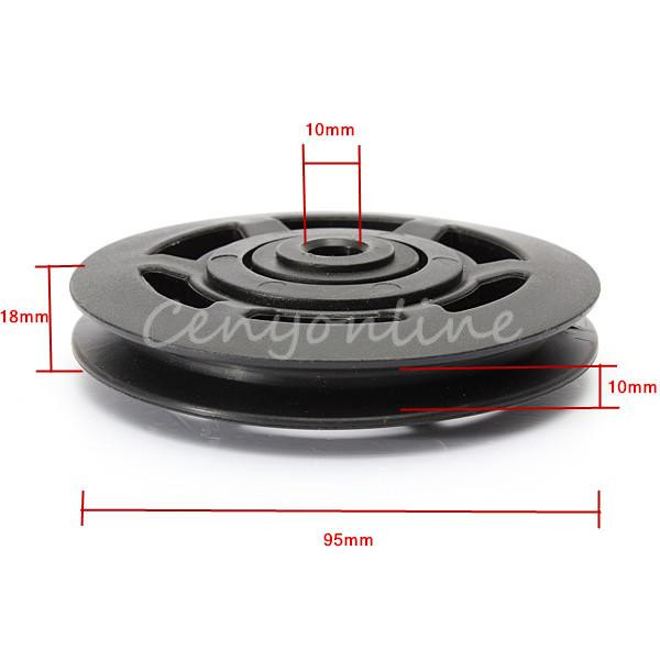 general fitness equipment parts bearing roller wheel cable 95mm abs material more durable for most of fitness equipment
