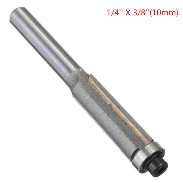 good 1pc 6/8/10/12mm flush trim bit 1/4 shank router bits carbide tipped bits can be trimming in wood aluminum plate