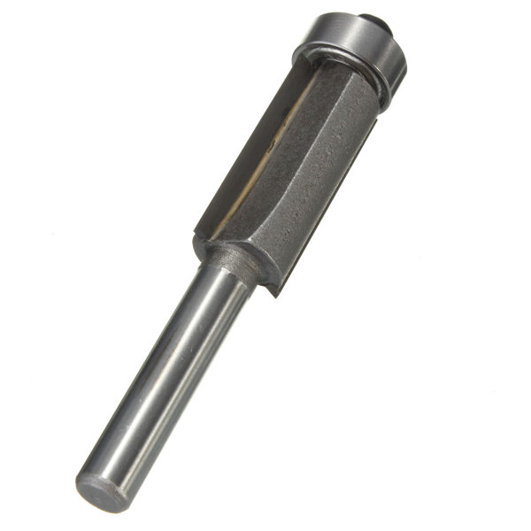good 1pc 6/8/10/12mm flush trim bit 1/4 shank router bits carbide tipped bits can be trimming in wood aluminum plate