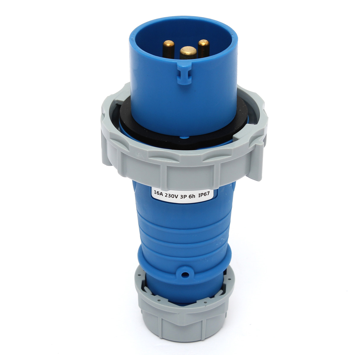 high qualtiy cf278 16amp waterproof 3 pin plug ip67 400 volts nylon industrial socket 3 phase new