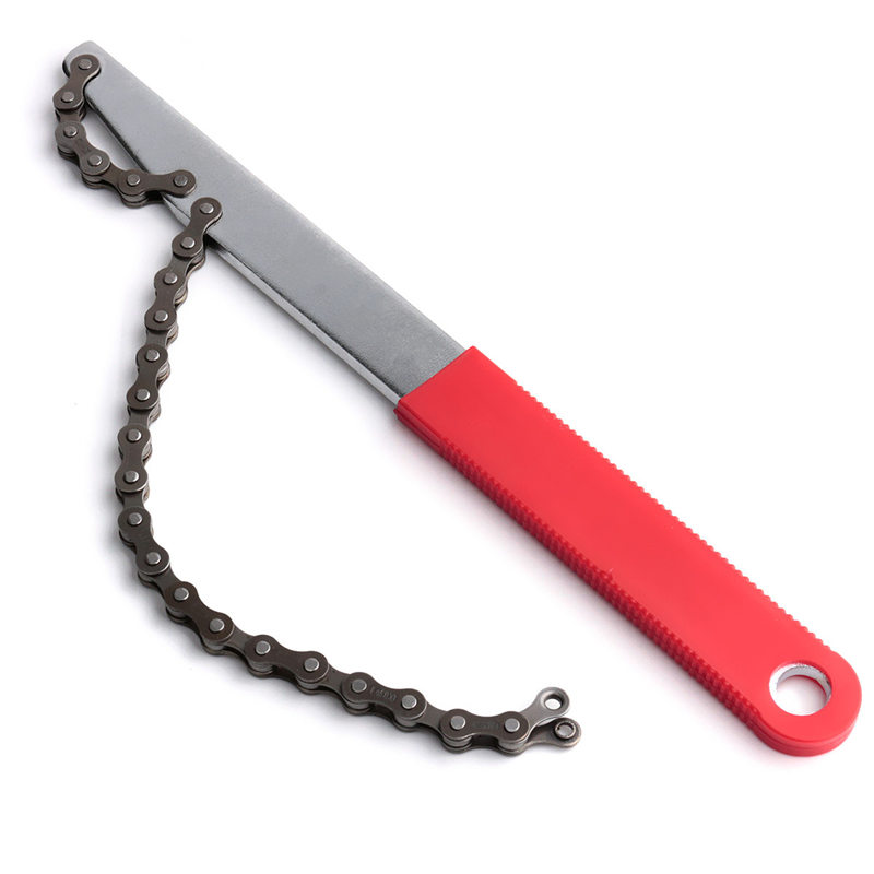 hight quality 29cm stainless steel rubber wheel chain whip remover tool cassette cycle bike bicycle repair equipment