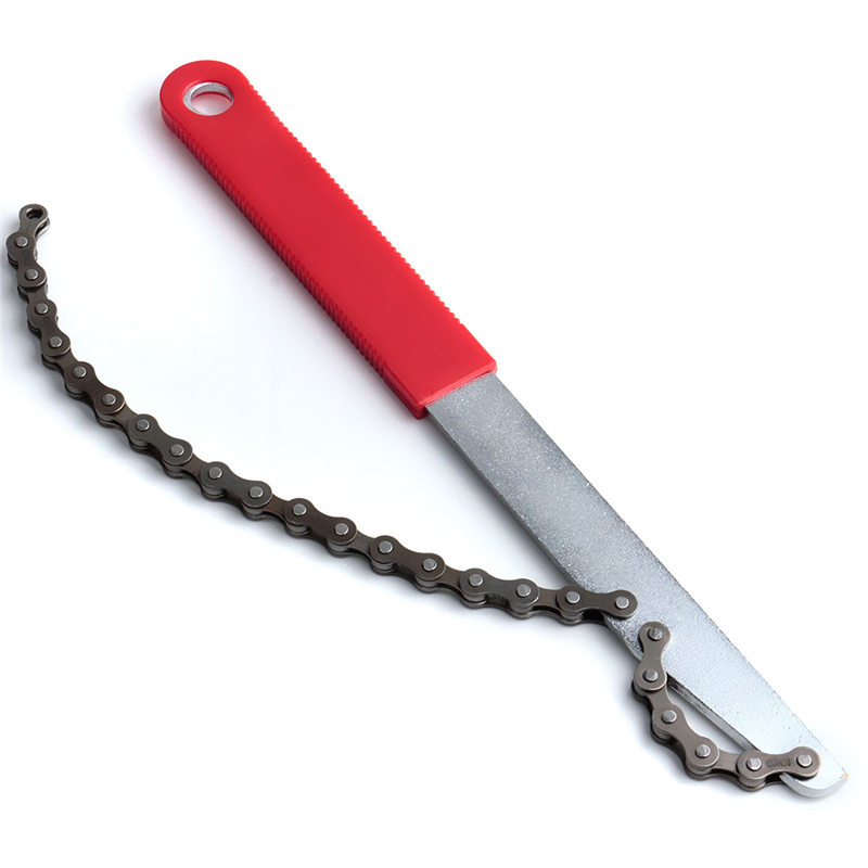 hight quality 29cm stainless steel rubber wheel chain whip remover tool cassette cycle bike bicycle repair equipment