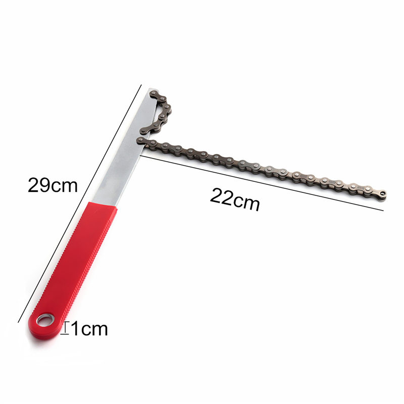 hight quality 29cm stainless steel rubber wheel chain whip remover tool cassette cycle bike bicycle repair equipment