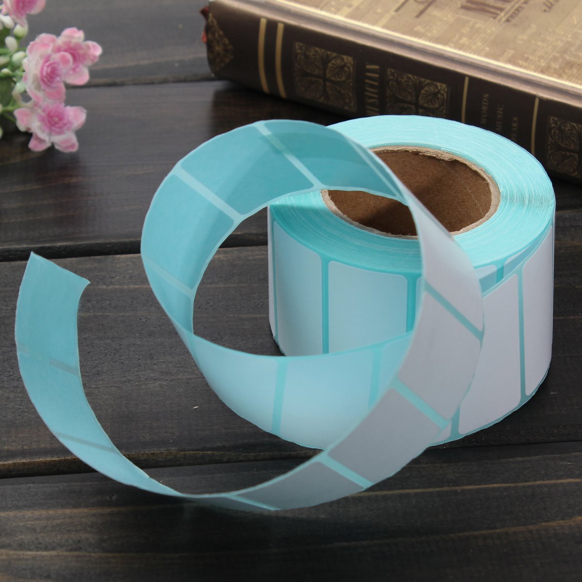 new 800pcs 40x 20mm printing label bar code number thermal adhesive paper stickers