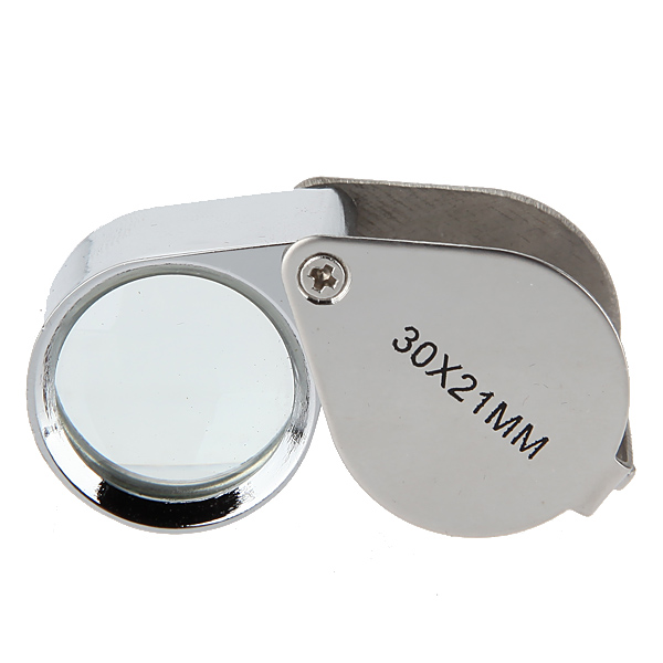 new arrival 1pcs 30x21mm glass jeweler jewelry loupe loop eye with led light magnifier magnifying glass lens teaching supplies