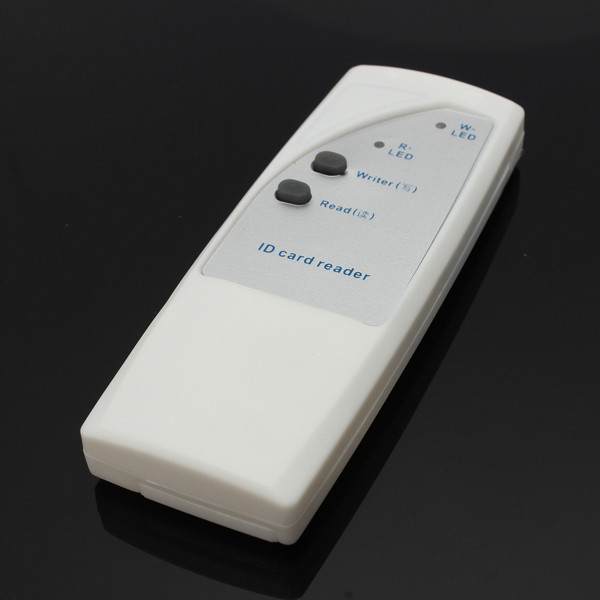 new portable handheld 125khz rfid copier duplicator + 5 writable cards + 5 keyfobs tags each writable tags