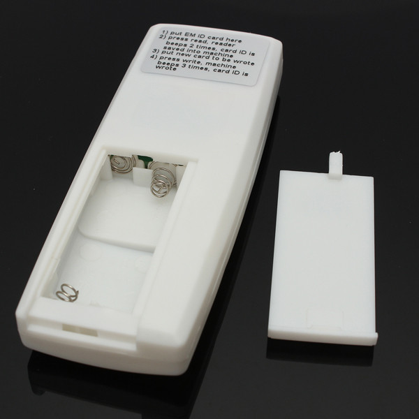 new portable handheld 125khz rfid copier duplicator + 5 writable cards + 5 keyfobs tags each writable tags