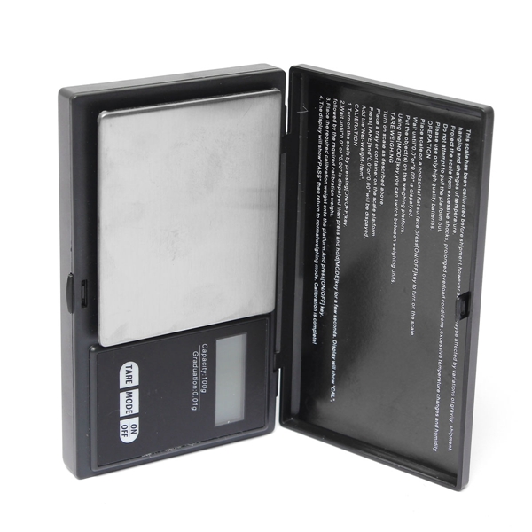 new precision digital scales 100g x 0.01g reloading powder grain jewelry carat black