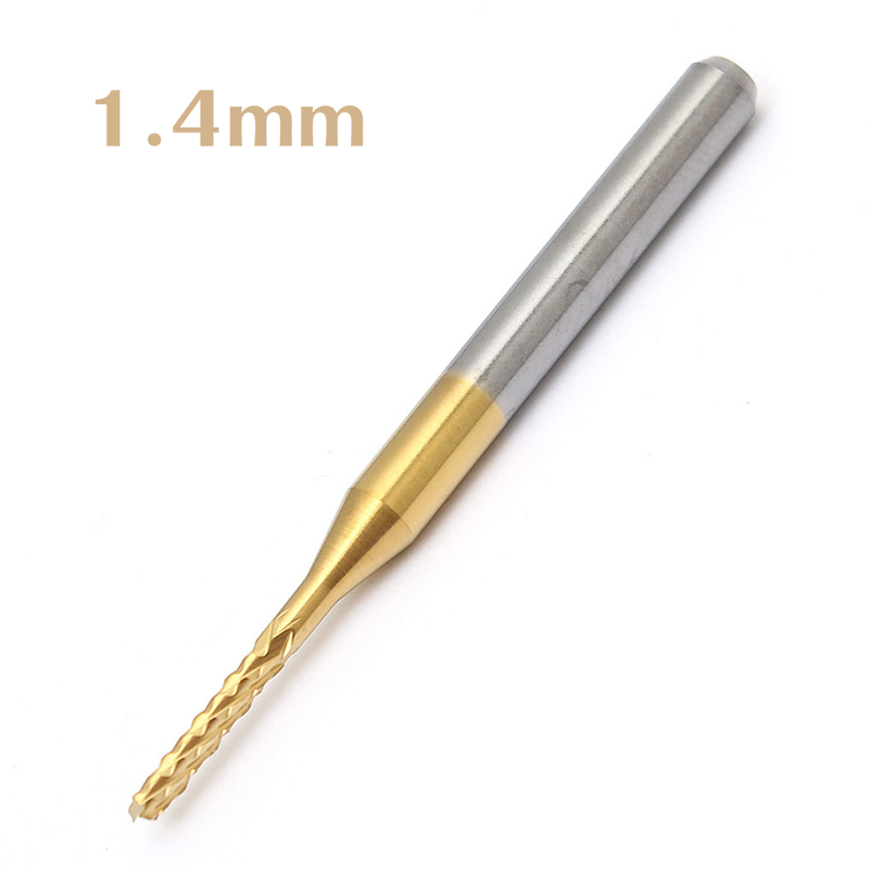 whole 1.4mm tungsten steel titanium coat carbide end mill engraving bits cnc pcb rotary burrs milling cutter drill bit whole 1.4mm tungsten steel titanium coat carbide end mill engraving bits cnc pcb rotary burrs milling cutter drill bit