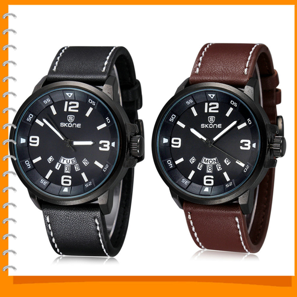 fashion skone life waterproof leather strap wrist watches men quartz movement luminous pointer wristwatch with date calender fashion skone life waterproof leather strap wrist watches men quartz movement luminous pointer wristwatch with date calender