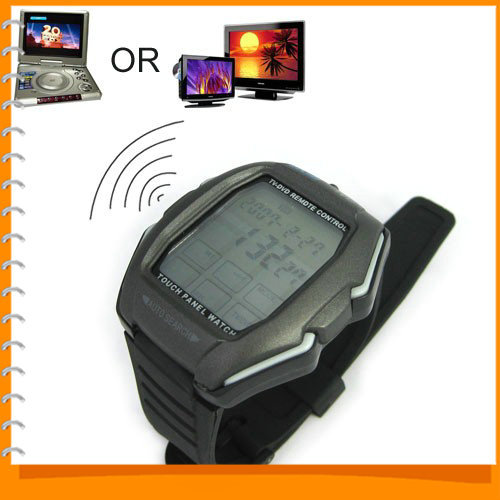 multifunction touch panel sport digital wristwatch watch for men women support tv - dvd remote control / alarm / stopwatch