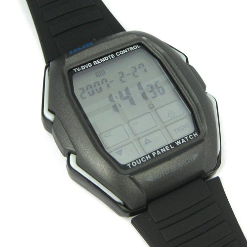 multifunction touch panel sport digital wristwatch watch for men women support tv - dvd remote control / alarm / stopwatch