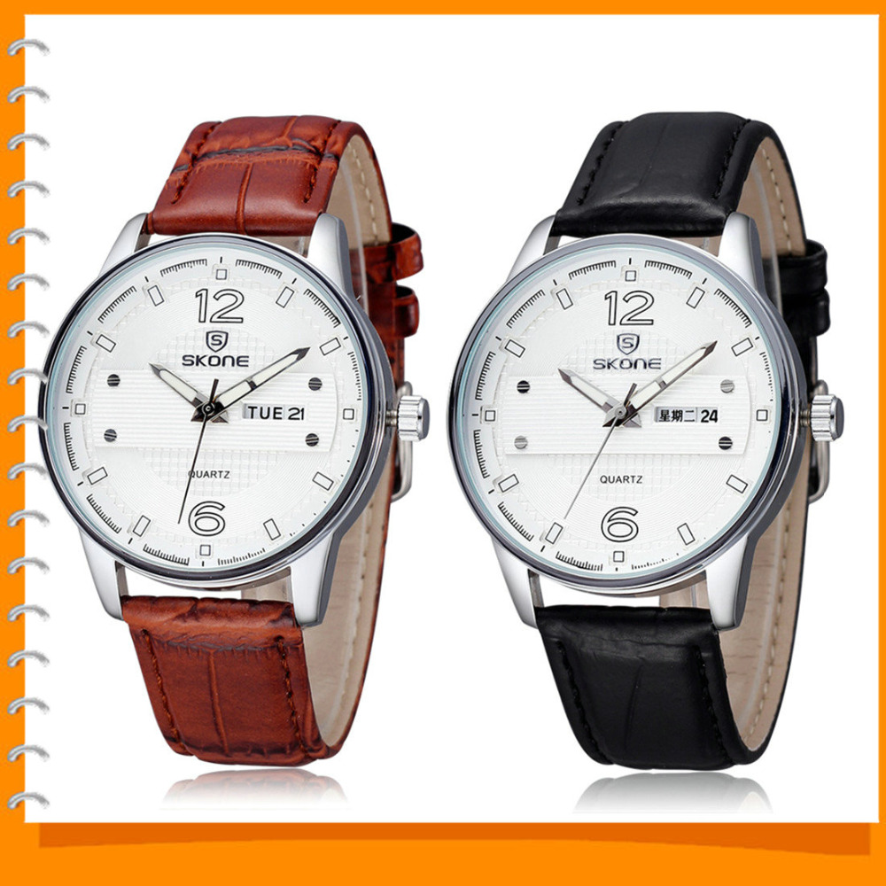 skone 5028 waterproof pu leather wrist watches men imported japan quartz male men clock wristwatches ( black / coffee ) skone 5028 waterproof pu leather wrist watches men imported japan quartz male men clock wristwatches ( black / coffee )
