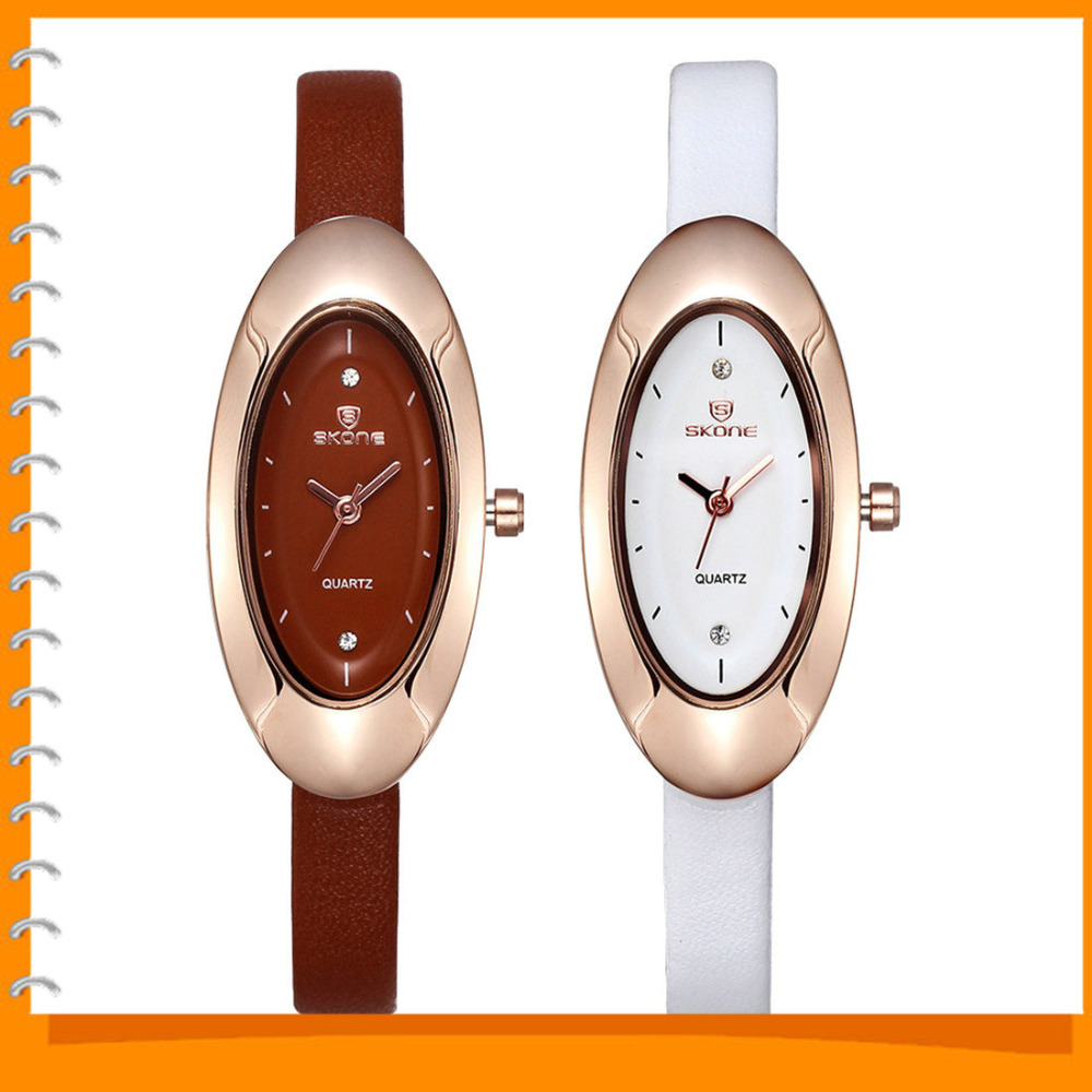 skone 5065 oval shape ladies wrist watch pu leather rhinestone diamond dress wristwatch clock for women female girl gift skone 5065 oval shape ladies wrist watch pu leather rhinestone diamond dress wristwatch clock for women female girl gift
