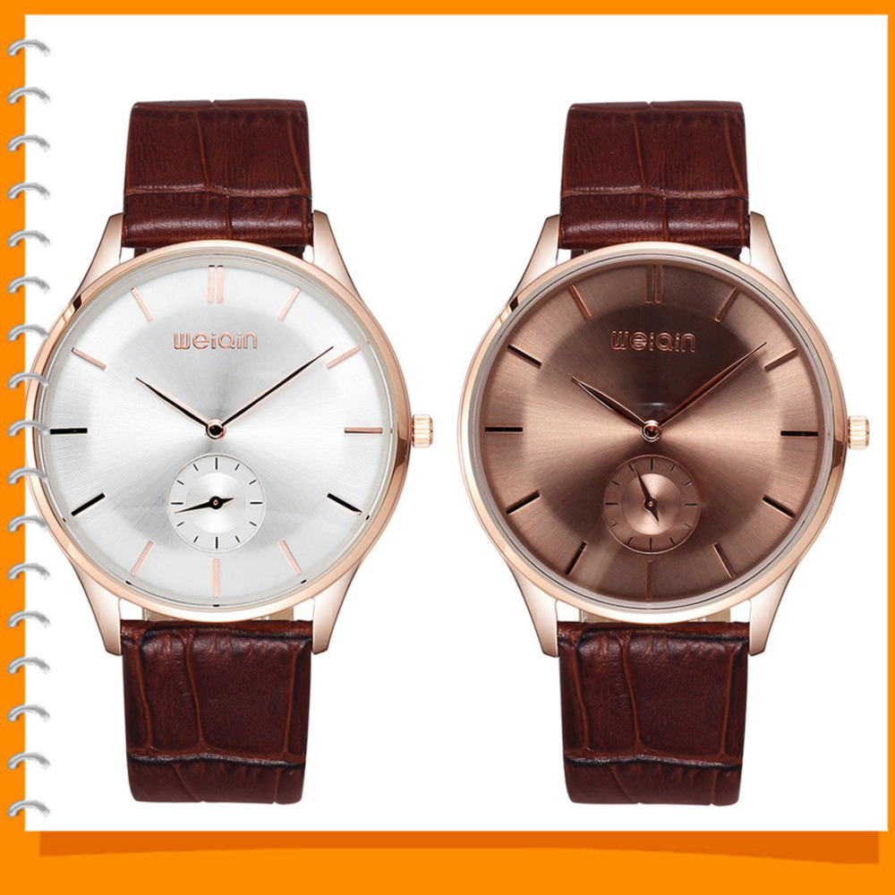 weiqin waterproof brown leather buckle band men wrist watches stainless steel case quartz movement male men clock wristwatches weiqin waterproof brown leather buckle band men wrist watches stainless steel case quartz movement male men clock wristwatches