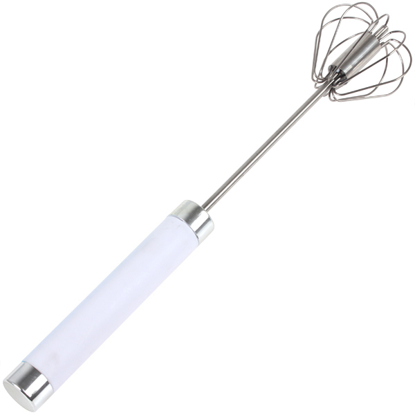 2pcs/pair! stainless steel egg beaters handheld press & spin action manual egg beater kitchen egg stiring for better whisk blend