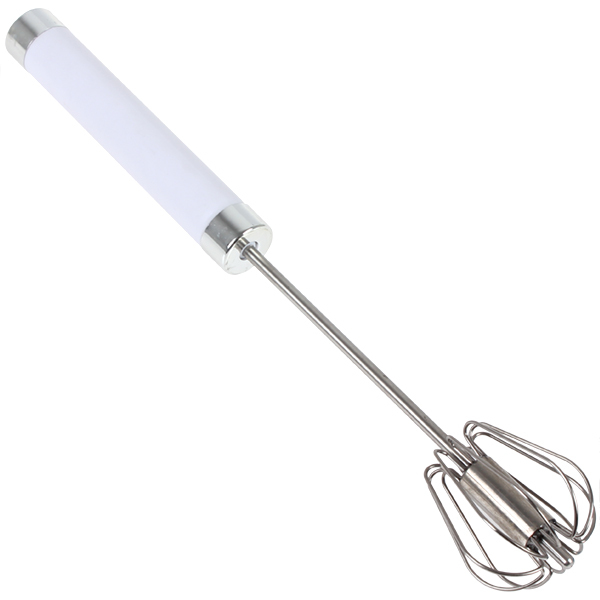 2pcs/pair! stainless steel egg beaters handheld press & spin action manual egg beater kitchen egg stiring for better whisk blend