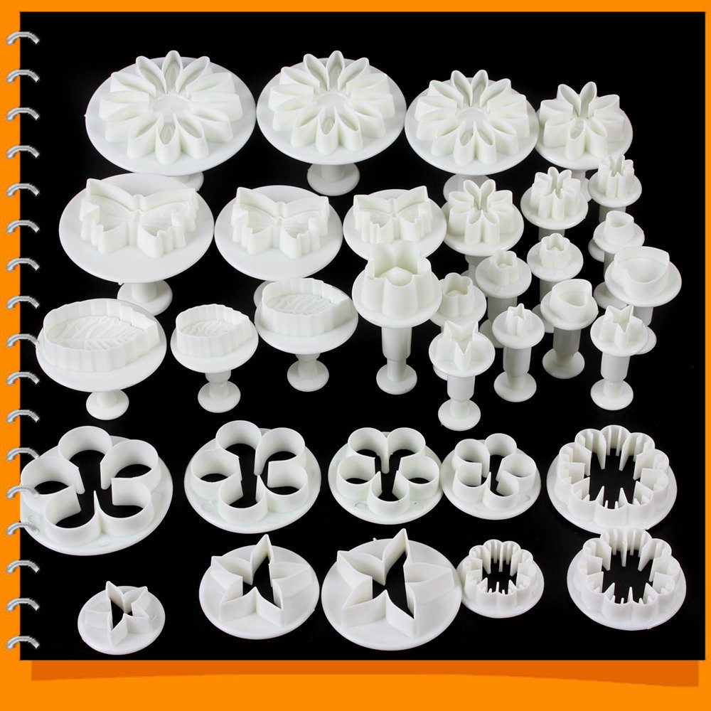 33pcs 10 sets mixed fondant plunger cutters mould and tools for plastic fondant cake decoration tools & cookie sugarcraft 33pcs 10 sets mixed fondant plunger cutters mould and tools for plastic fondant cake decoration tools & cookie sugarcraft