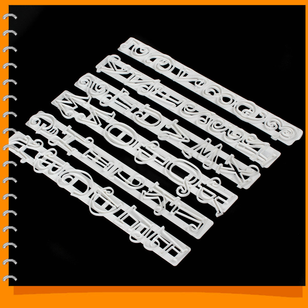 6pcs/set letters&numbers shape fondant cake decorating stencil set embossing cutter mould for cakes / sugar paste / diy cookie 6pcs/set letters&numbers shape fondant cake decorating stencil set embossing cutter mould for cakes / sugar paste / diy cookie
