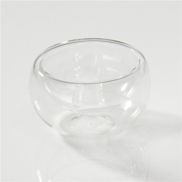 2015 new arrival 1pcs wall glass tea cup double layer glass cup vacuum cup