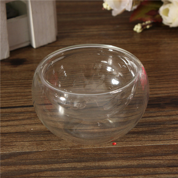 2015 new arrival 6pcs/set wall glass tea cup double layer glass cup vacuum cup
