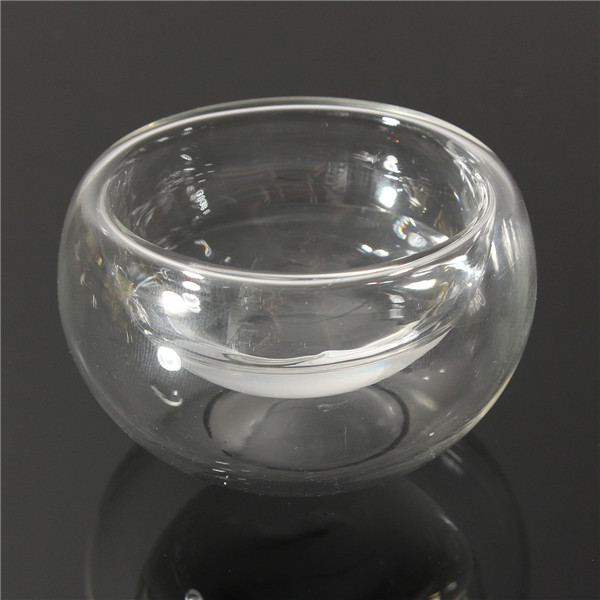 2015 new arrival 6pcs/set wall glass tea cup double layer glass cup vacuum cup