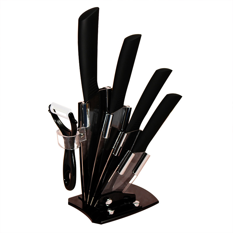 2015 new arrival ceramic knife 3" 4" 5" 6" + peeler + knife holder black blade planing melon fruit knife kitchen knives set 2015 new arrival ceramic knife 3" 4" 5" 6" + peeler + knife holder black blade planing melon fruit knife kitchen knives set