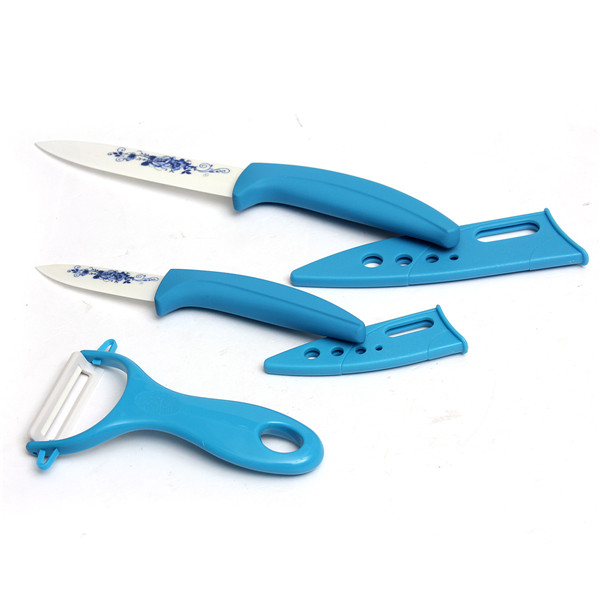2015 top selling new arrival useful design 3pcs ceramic knife sets slicing knif1 fruit parer peele home kitchen knives