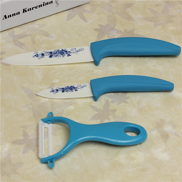 2015 top selling new arrival useful design 3pcs ceramic knife sets slicing knif1 fruit parer peele home kitchen knives
