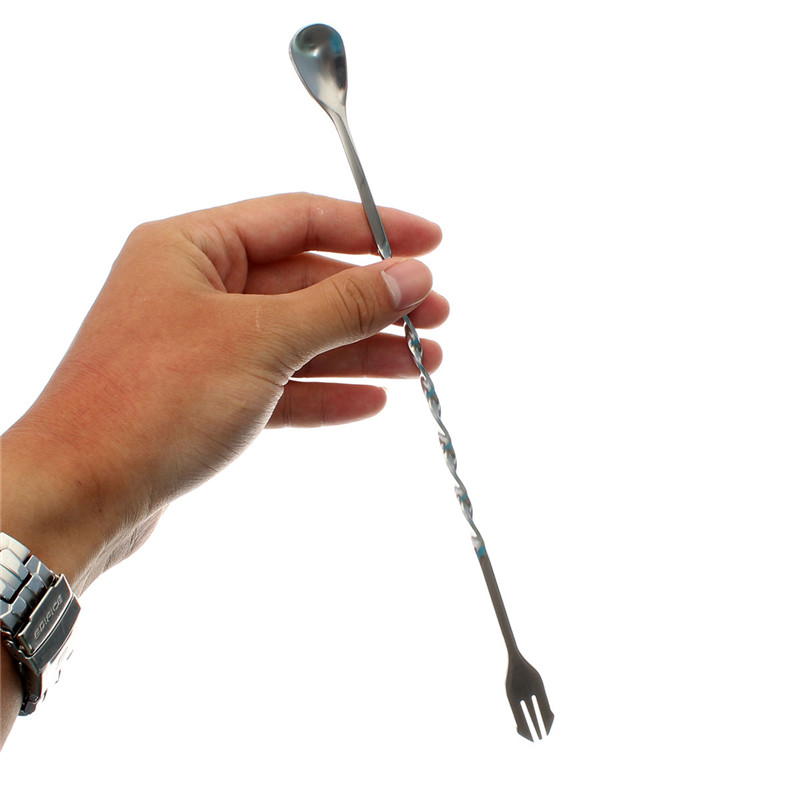 26cm/10.23" spiral stainless steel drink cocktail mixer bar spoon puddler stirring spoon diy set swizzle stick whisk mixing tool 26cm/10.23" spiral stainless steel drink cocktail mixer bar spoon puddler stirring spoon diy set swizzle stick whisk mixing tool