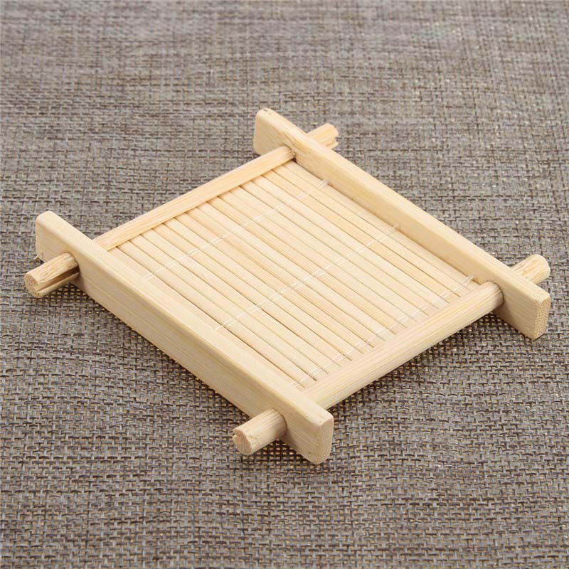 4pcs bamboo tea cup mat square handmade cup mat for kungfu tea set classic coasters pastoral tea tools home decoration 4pcs bamboo tea cup mat square handmade cup mat for kungfu tea set classic coasters pastoral tea tools home decoration